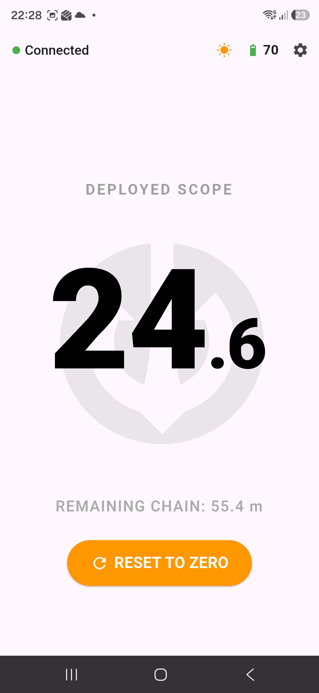 AnchorVate chain counter in day mode